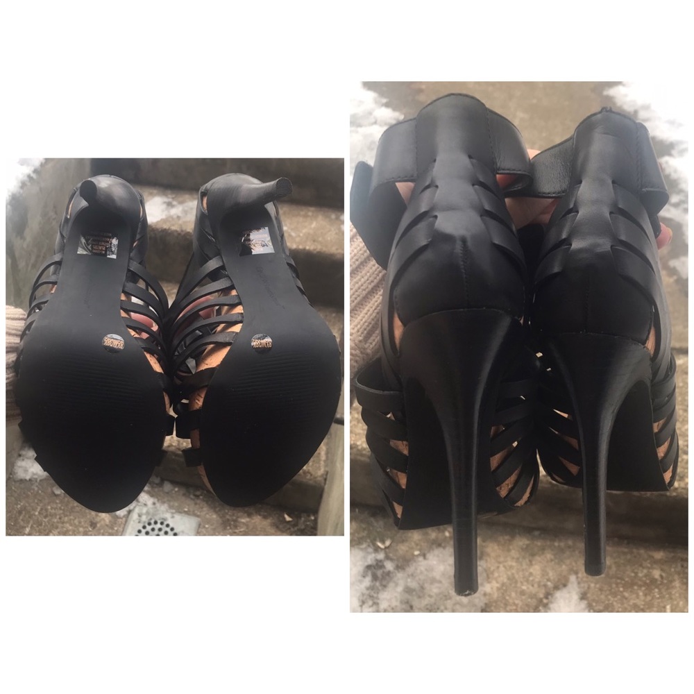 BCBG Caged & Cork Heels - Picture 3 of 5